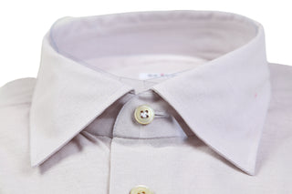 Kiton Pink Solid Cotton Shirt
