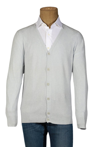 Manrico Light-Grey Cashmere Sweater