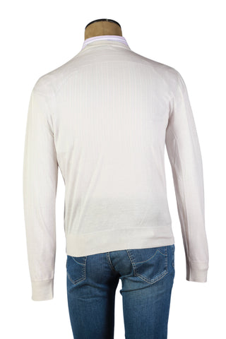 Manrico White Cashmere Sweater