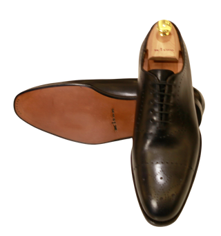 Kiton Midnight-Brown Leather Dress Shoes