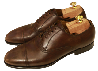 Kiton Brown Leather Lace Up Oxford Dress Shoes