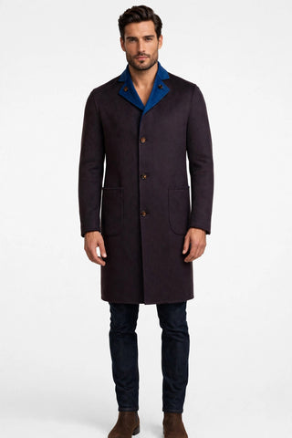 Kired by Kiton PARANA1 Cashmere Reversible Overcoat