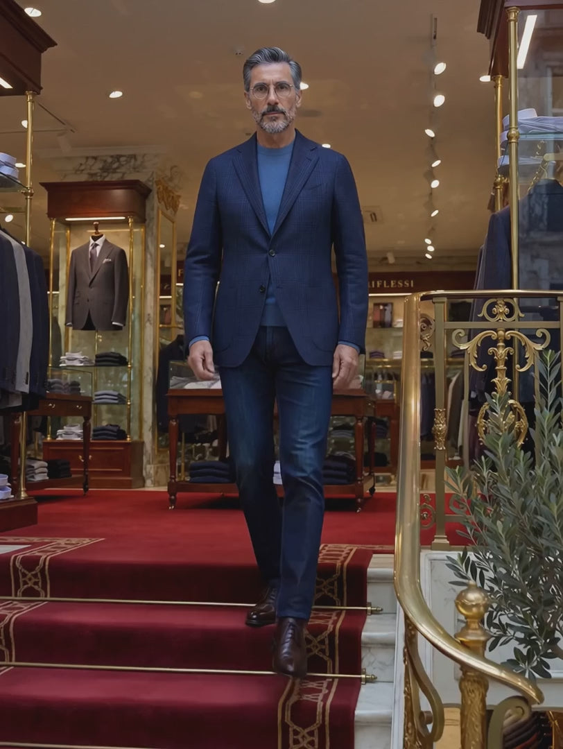 Sartorio Checked Virgin Wool Sport Jacket