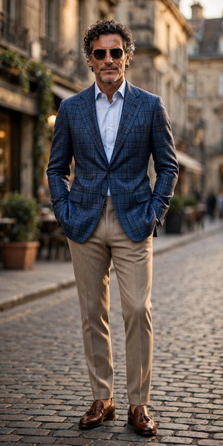 Sartorio Plaid Virgin Wool Sport Jacket