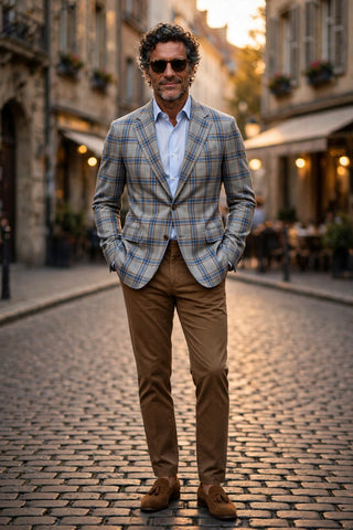 Sartorio Plaid Virgin Wool Sport Jacket