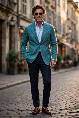 Sartorio Marled Wool-Cotton Sport Jacket