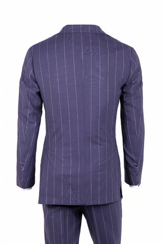 Sartorio Virgin Wool Jumbo Pinstripe Suit — AI studio photo