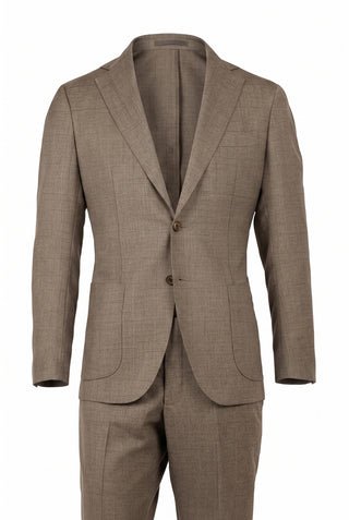 Sartorio Virgin Wool Marled Suit — AI studio photo