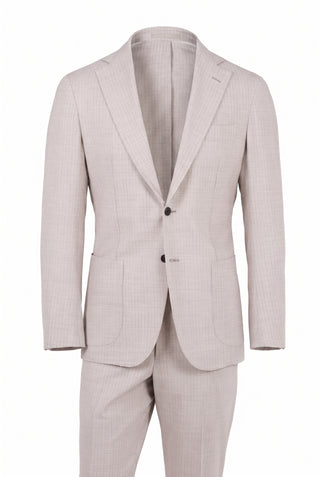 Sartorio Virgin Wool Pinstripe Suit — AI studio photo