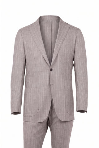 Sartorio Virgin Wool Pinstripe Suit — AI studio photo