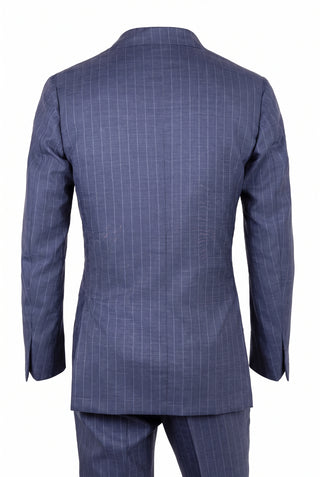 Sartorio Virgin Wool Pinstripe Suit — AI studio photo