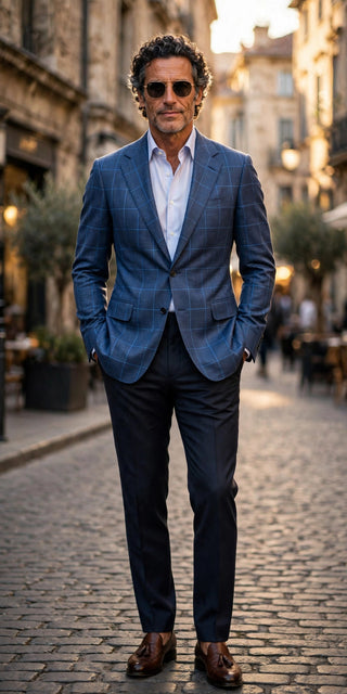 Sartorio Virgin Wool-Silk Checked Sport Jacket