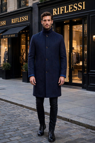 Kired by Kiton Peak Cashmere Reversible Raincoat