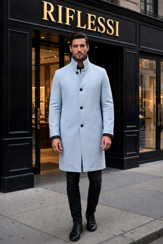 Kired by Kiton Peak Cashmere Reversible Raincoat