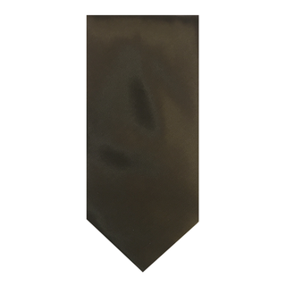 Brioni Dark-Brown Solid Silk Tie