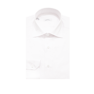 Mattabisch White Solid Cotton Shirt