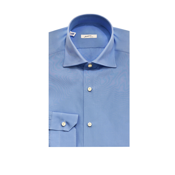 Mattabisch Cotton Shirt (Solid Blue)