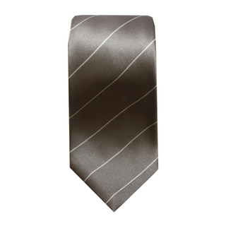Kiton Dark-Grey Striped Seven Fold Tie
