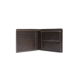 Kiton Brown Leather Bifold Wallet