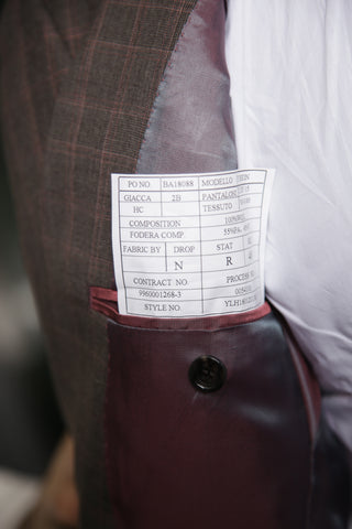 Carlo Barbera Brown Wool Super 140s Suit