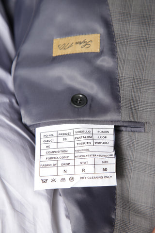 Carlo Barbera 14 Micron Super 170s Grey Wool Suit