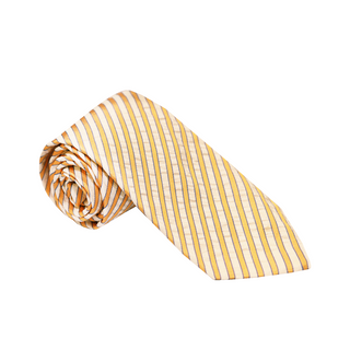 Pal Zileri Gold Striped Silk Tie