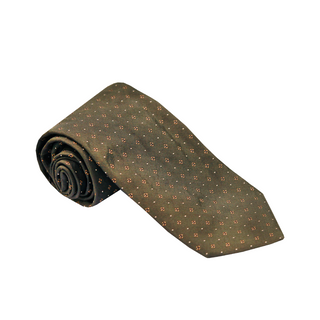 Pal Zileri Olive-Green Dotted Silk Tie