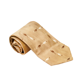 Pal Zileri Gold Pattern Silk Tie
