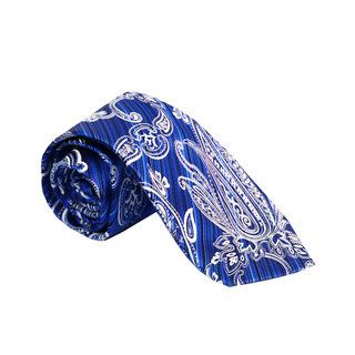 Zilli Blue Pattern Silk Tie