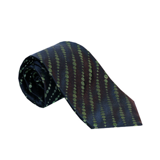 Zilli Black Pattern Silk Tie