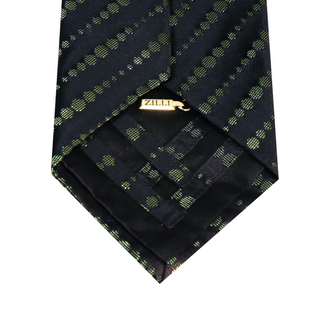 Zilli Black Pattern Silk Tie