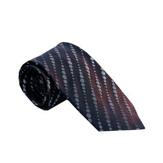 Zilli Black/ Silver Pattern Silk Tie