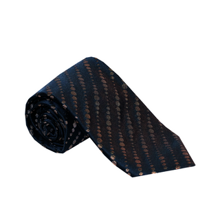 Zilli Black/ Gold Pattern Silk Tie