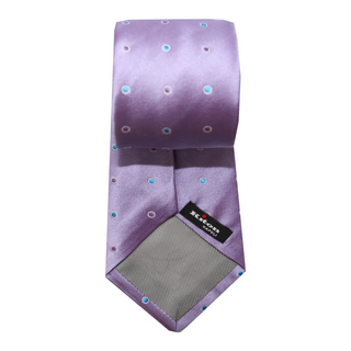 Kiton Lavender Dotted Seven-Fold Tie